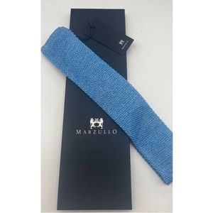 NWT Marzullo Blue Knit Mens Tie